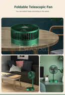 Mini Foldable Fan - Portable, Rechargeable & Quiet Cooling for Home, Office & Travel