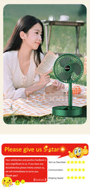 Mini Foldable Fan - Portable, Rechargeable & Quiet Cooling for Home, Office & Travel