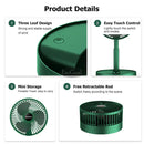Mini Foldable Fan - Portable, Rechargeable & Quiet Cooling for Home, Office & Travel